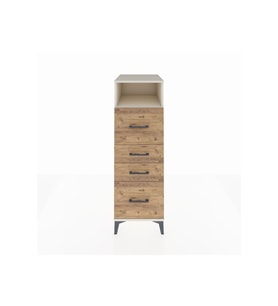 Kronos Dolap Tek Raflı 4 Çekmeceli 44x59x134 Aytaşı-Çam