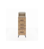 Kronos Dolap Tek Raflı 4 Çekmeceli 44x59x134 Aytaşı-Çam