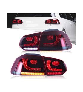 Vw Golf 6 2009-2012 Uyumlu  Kırmızı R20 Ledli Arka Stop