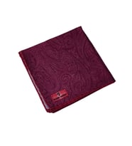 Mim Eşarp Prime Pamuk Etnik Desenli Eşarp 90x90 cm (Bordo)