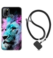 INFINIX Smart 4 5 6 Zero 8 S5 Pro Kılıf Boyun Askılı Silikon Pink Blue Leon 1603