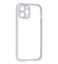 Mey İthalat® iPhone 12 Kılıf Miami Şeffaf Silikon - Lila