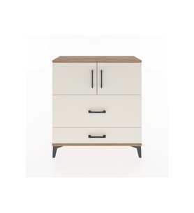 Arges Şifonyer 2 Raflı 2 Çekmeceli 2 Kapaklı 88x30x96 Çam-Aytaşı