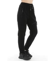 Ghassy Co Kadın Taktik Cepli Ayarlanabilir Paçalı Outdoor Polar Pantolon (Siyah)