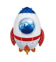 Uzay Mekiği Roket Şekilli Folyo Balon 51×64 cm-