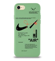 Apple iPhone 8 Uyumlu Lansman Kılıf Sneakers Tasarımlı Altı Kapalı İçi Kadife Kaplı Silikon Kapak (Şeffaf)