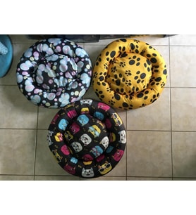 Has Kedi Köpek Simit Kumaş Yatak Karışık Renkli 50 cm