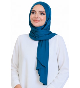 Penye Boyun Kapamalı Şal Başörtü Hazır Giyim Turban Esnek Jersey Şal
