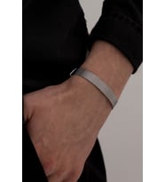 Paslanmaz Çelik Örme Ince Model Erkek Unisex Sevgiliye - Babaya - Arkadaşa Hediye Bileklik