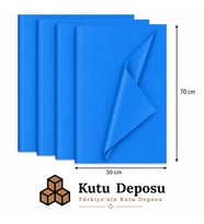 50x70 cm Mavi Renk Pelur Kağıt (1 KG)