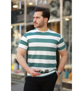 Erkek çift Renk Pamuklu örme Kumaş Kısa Kollu T-shirt