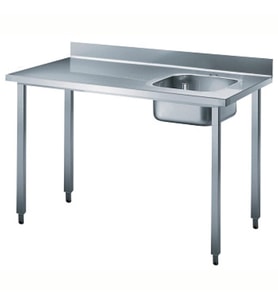 Electrolux Professional Şef Çalışma Tezgahı, Sırtlı, Evyeli (sağda) - 1200 Mm BTD12R7N