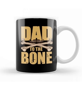 Dad To The Bone Funny Dad Pun Father s Day Joke Kupa Bardak Porselen