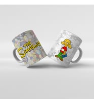 Baskılı Kupa Bardak The Simpsons Karakterleri - Y16