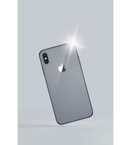 iPhone X Gri Full Cover Telefon Folyo Kaplama (Çok Renkli)