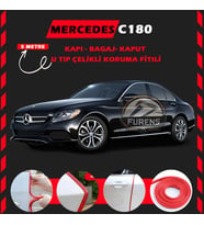 Mercedes C180 Oto Araç Kapı Koruma Fitili 5metre Parlak Kırmızı Renk