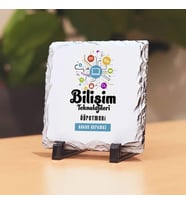 Bilişim Teknolojileri Öğretmenlerine Hediye Taş Baskı