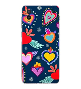 PrintiFy Samsung Galaxy A02 ile Uyumlu Retro Color 3  Kamera Korumalı Şeffaf  Kılıf