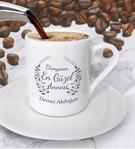 Anneler Günü Tasarımlı Kahve Fincanı