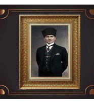 ÖZEL SERİ ALTIN VARAKLI ATATÜRK TABLO S1027