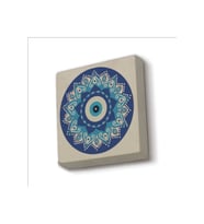 Nazar Boncuklu Desen Baskılı Taş Magnet 5X5