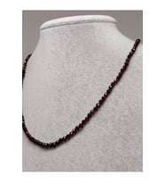 Lal (garnet – Granat ) Taşı 3mm Kolye (SABİT KLİPSLİ)