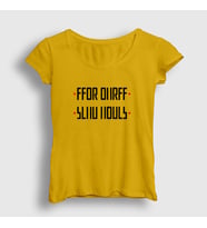 Presmono Kadın Sarı Send Nudes Katlamalı Gizli Yazılı T-Shirt 343432tt (Sarı)