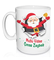 Kişiye Özel Mutlu Yıllar Ho Ho Ho Kupa Bardak