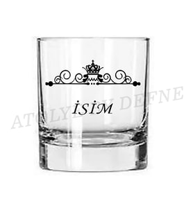 Kişiye Özel Isimli Baskılı Viski Bardağı Tekli1
