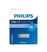 Philips FM16FD160B/00 16GB Klasik Gümüş Moon USB 2.0 Metal Flash Bellek (4767)