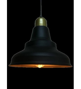 Retro Metal Sarkıt Avize Rustik Tekli Sarkıt Siyah Gold Duylu Cafe Mutfak Aydınlatma (Burnt Olive)
