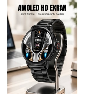 Şık Metal Kasa ve Değiştirilebilir Kordonlarla SW80 Smartwatch Yeni Nesil