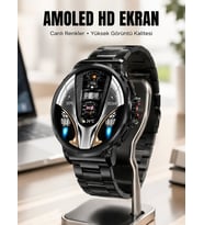 Şık Metal Kasa ve Değiştirilebilir Kordonlarla SW80 Smartwatch Yeni Nesil