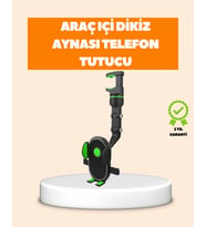 Araç İçi Dikiz Aynası Telefon Tutucu Katlanabilir ve Çok Fonksiyonlu