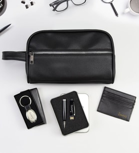 Kişiye Özel 32 GB USB Siyah Touch Kalem & Çanta & Anahtarlık & Kartlık Hediye Seti