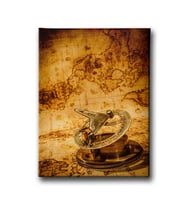 Usturlap Temalı Vintage Harita Canvas Tablo HAD110