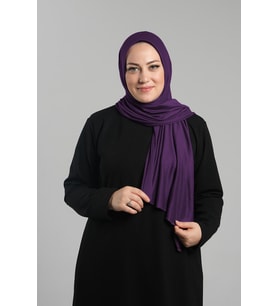 Mürdüm Pratik Hazır Geçmeli Şal Viskon Önü Süngerli Penye Şal 2202_07