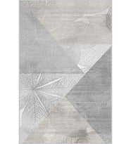 Eliana Home Baskılı, Yıkanabilir Kaymaz Taban Salon Halısı LNA1652 100x150 cm (Gri)