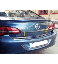 Opel Astra J Krom Bagaj Alt Çıtası 2009-2015 Paslanmaz Çelik SEDAN
