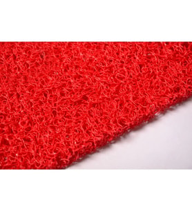 Kıvırcık Kırmızı Paspas 120 cm 14 mm