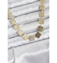 Kare Plaka Model Gold Renk Kadın Kolye 5886 - HPSBYI3341-1162
