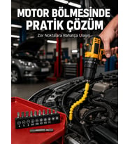 12 Parça Vidalama Uç Seti Akrobat Tasarım Dayanıklı Metal Yeni Nesil