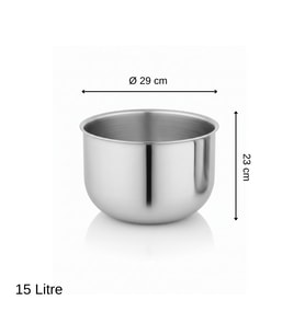 ÜRET Endüstriyel Çorbalık Kovan 15 Litre (29 x 23 cm)