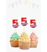 Pamuk Prenses Temalı * 5 (beş) Yaşında Cupcake Süsü '10lu