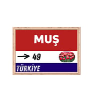 Muş Tablo - Retro Tablo (Standart)