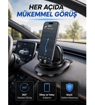 Çok Fonksiyonlu Araç İçi Telefon Tutucu Gizlenebilir Telefon Numarası Özellikli Stand