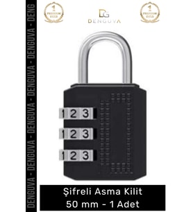 #AsmaKilit Dayanıklı Sertleştirilmiş Çelik Gövdeli Profesyonel Üstün Koruma Şifreli Asma Kilit 50mm