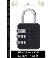 #AsmaKilit Dayanıklı Sertleştirilmiş Çelik Gövdeli Profesyonel Üstün Koruma Şifreli Asma Kilit 50mm