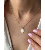 Minimalist Nar Model Kolye 925K Gümüş (Gold)