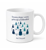 İnsan Kaynakları Uzmanı İçin Özel Tasarım Seramik Baskılı Kupa Bardak Ofis Hediyesi
